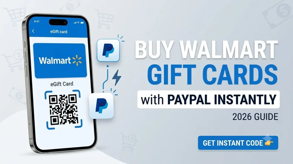 Buy Walmart Gift Cards with PayPal Instantly