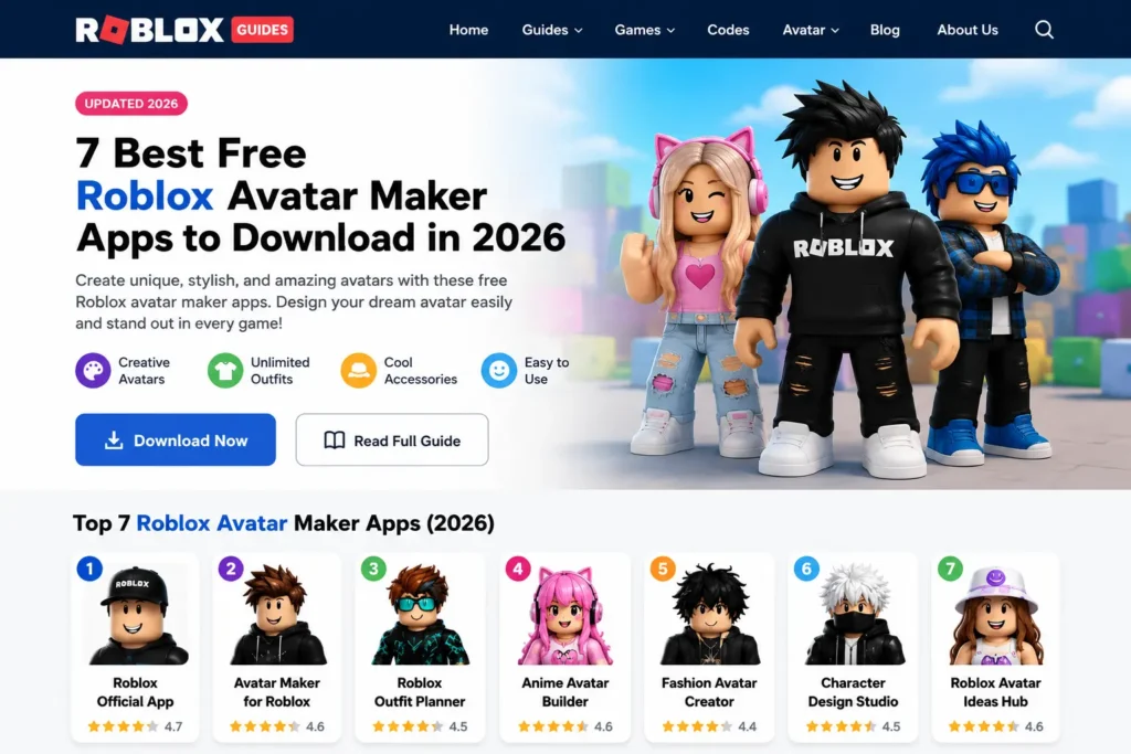 Roblox Avatar Maker Apps