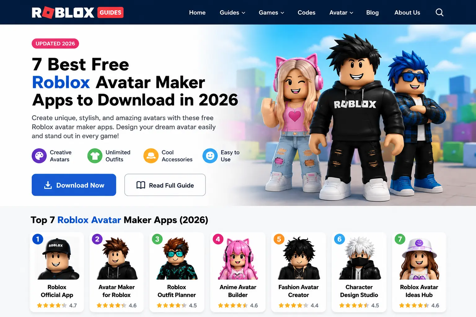 Roblox Avatar Maker Apps